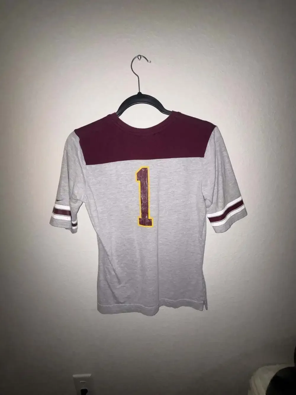 Vintage Nike Team Arizona State Sun Devils Number 1 Football Jersey Shirt